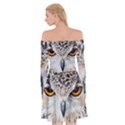 Owl Face Off Shoulder Skater Dress View2