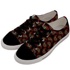 Pattern Abstract Paisley Swirls Men s Low Top Canvas Sneakers by Sapixe