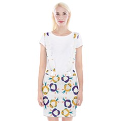 Pattern Circular Birds Braces Suspender Skirt