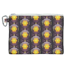 Pattern Background Yellow Bright Canvas Cosmetic Bag (xl) by Sapixe