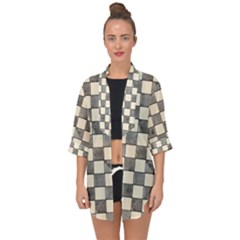 Pattern Background Texture Open Front Chiffon Kimono by Sapixe