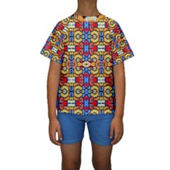 Artwork By Patrick-pattern-37 Kids  Short Sleeve Swimwear by ArtworkByPatrick