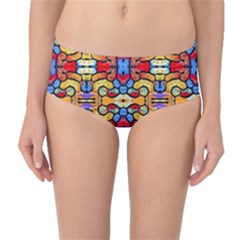 Artwork By Patrick-pattern-37 Mid-waist Bikini Bottoms by ArtworkByPatrick