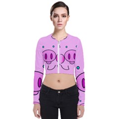 Pink Pig Christmas Xmas Stuffed Animal Bomber Jacket by Sapixe