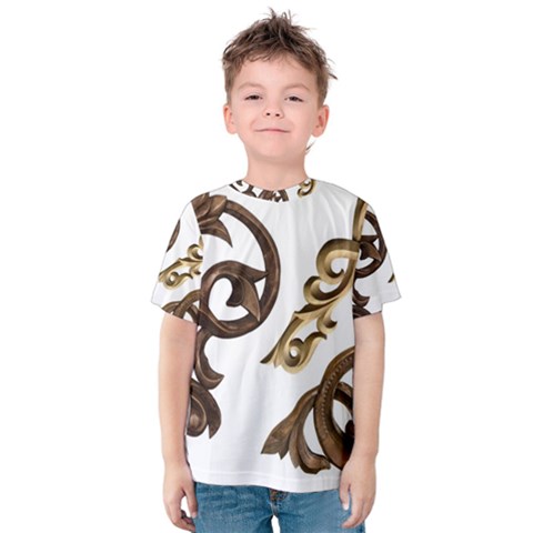 Pattern Motif Decor Kids  Cotton Tee by Sapixe