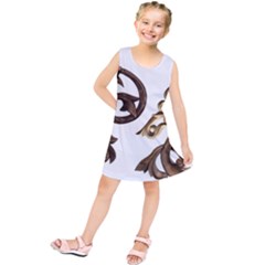 Pattern Motif Decor Kids  Tunic Dress by Sapixe