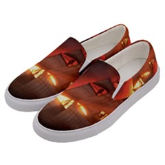 Pirate Ship Caribbean Men s Canvas Slip Ons by Sapixe