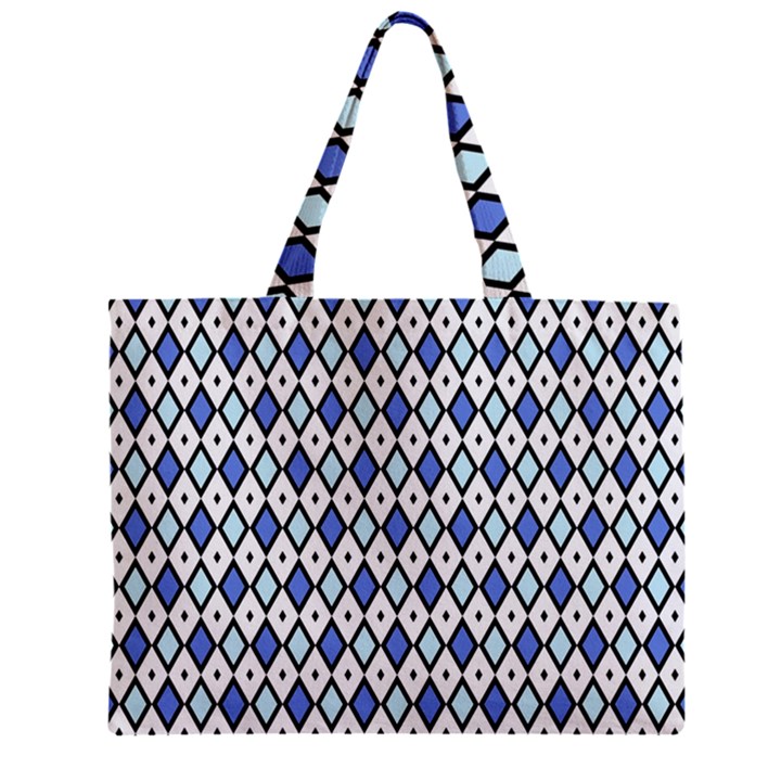 Blue Jess Zipper Mini Tote Bag