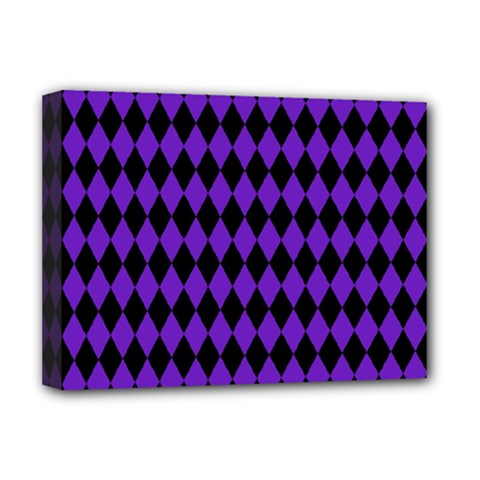 Jester Purple Deluxe Canvas 16  X 12   by jumpercat