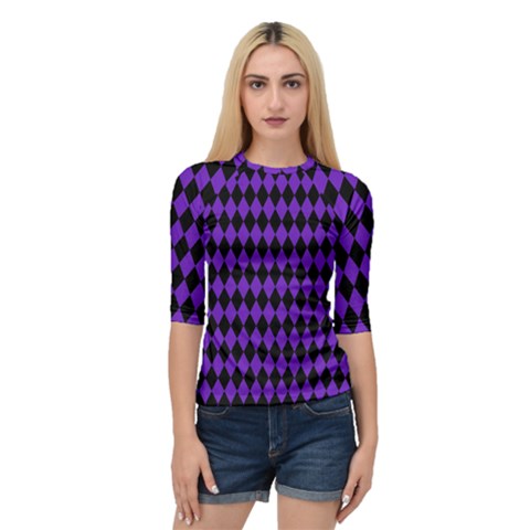 Jester Purple Quarter Sleeve Raglan Tee by jumpercat