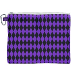 Jester Purple Canvas Cosmetic Bag (xxxl) by jumpercat