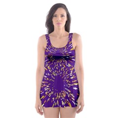 Space Trip 1 Skater Dress Swimsuit by jumpercat