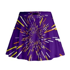 Space Trip 1 Mini Flare Skirt by jumpercat