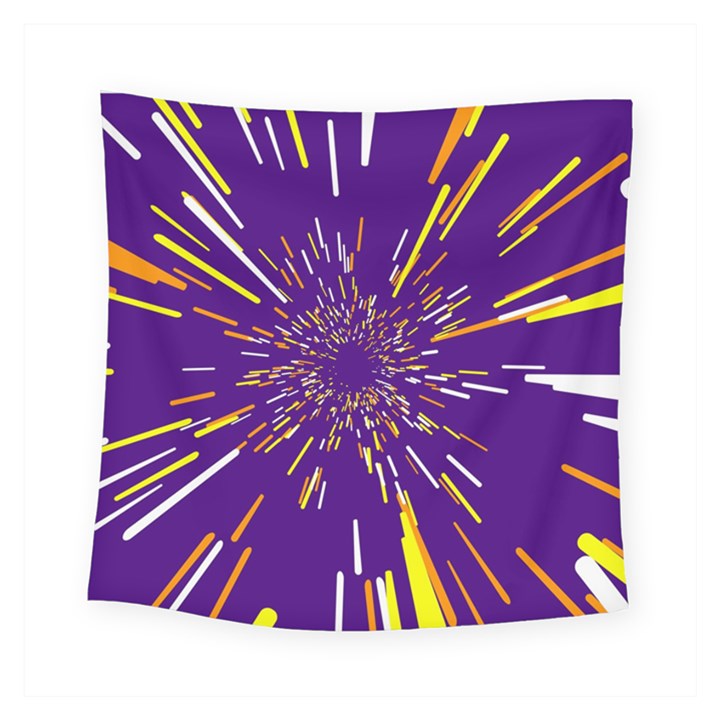 Space Trip 1 Square Tapestry (Small)