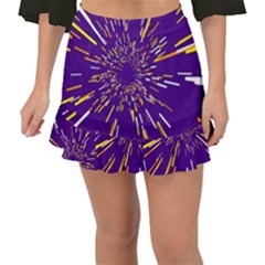 Space Trip 1 Fishtail Mini Chiffon Skirt by jumpercat