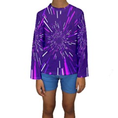 Space Trip 2 Kids  Long Sleeve Swimwear by jumpercat