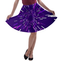 Space Trip 2 A-line Skater Skirt by jumpercat