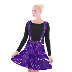 Space Trip 2 Suspender Skater Skirt by jumpercat