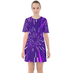 Space Trip 2 Sixties Short Sleeve Mini Dress by jumpercat