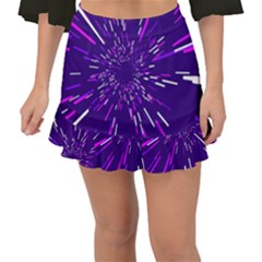 Space Trip 2 Fishtail Mini Chiffon Skirt by jumpercat