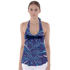 Space Trip 3 Babydoll Tankini Top by jumpercat