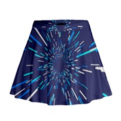 Space Trip 3 Mini Flare Skirt by jumpercat