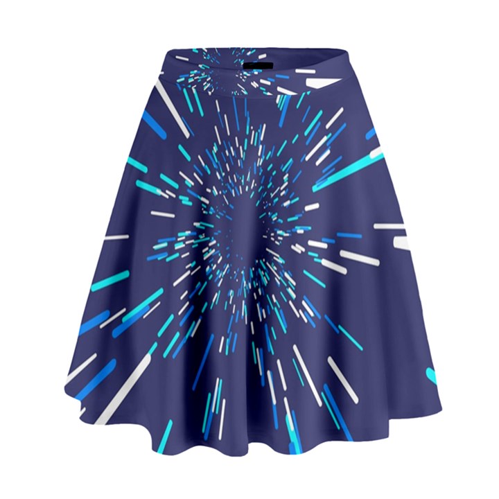 Space Trip 3 High Waist Skirt