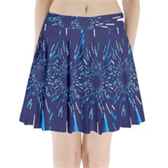 Space Trip 3 Pleated Mini Skirt by jumpercat