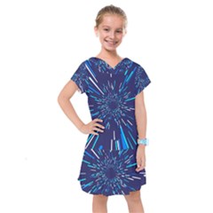 Space Trip 3 Kids  Drop Waist Dress by jumpercat