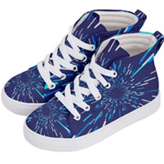 Space Trip 3 Kid s Hi-top Skate Sneakers by jumpercat