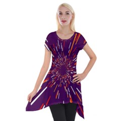 Space Trip 4 Short Sleeve Side Drop Tunic by jumpercat