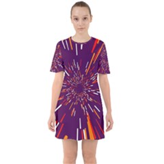 Space Trip 4 Sixties Short Sleeve Mini Dress by jumpercat