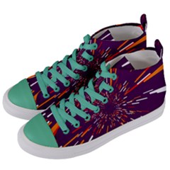 Space Trip 4 Women s Mid-top Canvas Sneakers by jumpercat