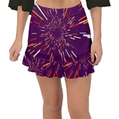 Space Trip 4 Fishtail Mini Chiffon Skirt by jumpercat