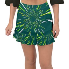 Space Trip 5 Fishtail Mini Chiffon Skirt by jumpercat