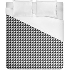 Triangulate Black And White Duvet Cover (california King Size) by jumpercat