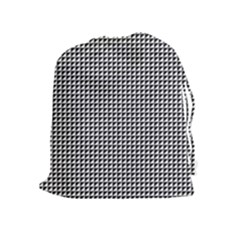 Triangulate Black And White Drawstring Pouches (extra Large) by jumpercat