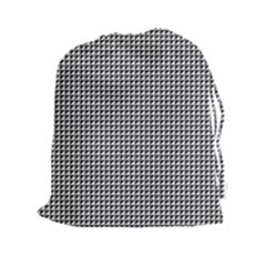 Triangulate Black And White Drawstring Pouches (xxl) by jumpercat