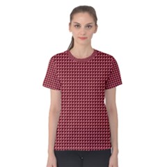 Red Triangulate Women s Cotton Tee