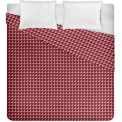 Red Triangulate Duvet Cover Double Side (king Size) by jumpercat