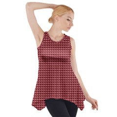 Red Triangulate Side Drop Tank Tunic by jumpercat