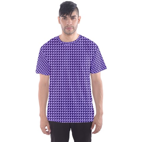 Purple Triangulate Men s Sports Mesh Tee by jumpercat