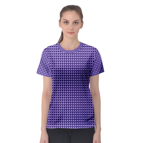 Purple Triangulate Women s Sport Mesh Tee by jumpercat