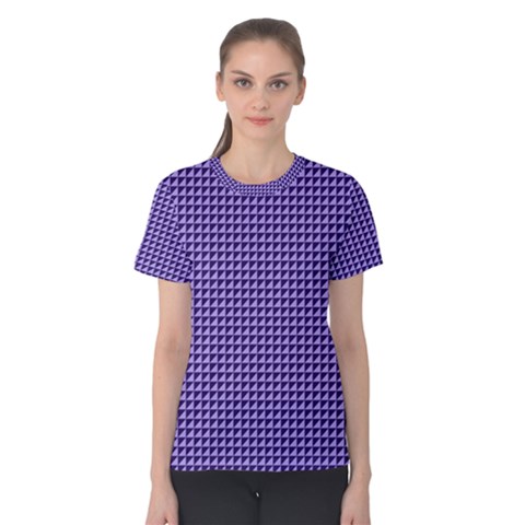 Purple Triangulate Women s Cotton Tee by jumpercat