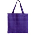 Purple Triangulate Zipper Grocery Tote Bag View1