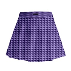 Purple Triangulate Mini Flare Skirt by jumpercat