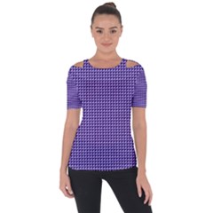 Purple Triangulate Short Sleeve Top by jumpercat