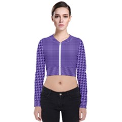 Purple Triangulate Bomber Jacket by jumpercat