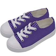 Purple Triangulate Kids  Low Top Canvas Sneakers by jumpercat