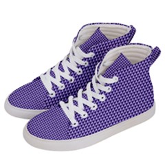 Purple Triangulate Women s Hi-top Skate Sneakers by jumpercat